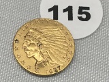 1927 $2 1/2 Indian Gold