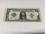 1923 $1 Washington Large Note, (Folds, Circulated)