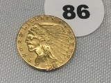 1915 $2 1/2 Indian Gold