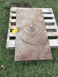 Steel Gooseneck Ball Hitch Plate