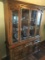 China Hutch & Various Clear Pressed and Pattern Glass