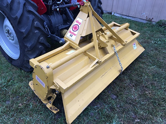 King Kutter II 3 pt. Gear Driven 72 in. Tiller, Good Condition