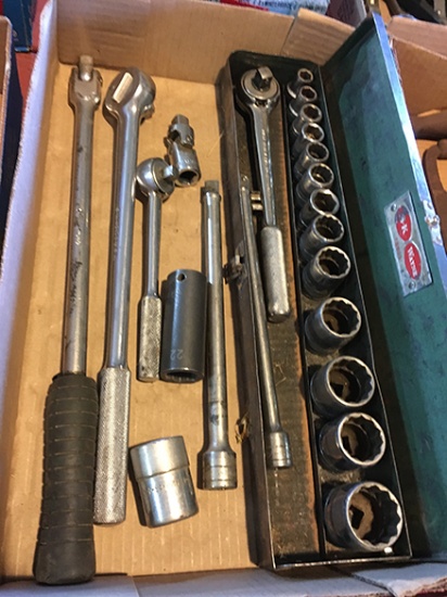 (2) 1/2 in. Drive S-K Ratchet, 3/8 in. S-K Ratchet, 1/2 in. Drive S-K Sockets & Other S-K Tools