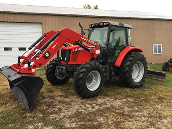 2011 MF 5460 4WD Cab Tractor, only 765 hours