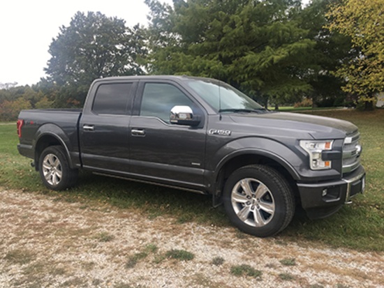 2015 Ford F150 Platinum, 4WD, EcoBoost, Automatic, Power Steps, Only 68,629 Miles, Nice Clean Outfit