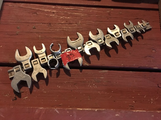 Assorted 3/8 in. Drive Crows Foot (Standard) Wrenches