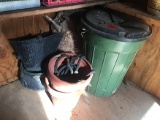 Trash Can, Planters Etc.