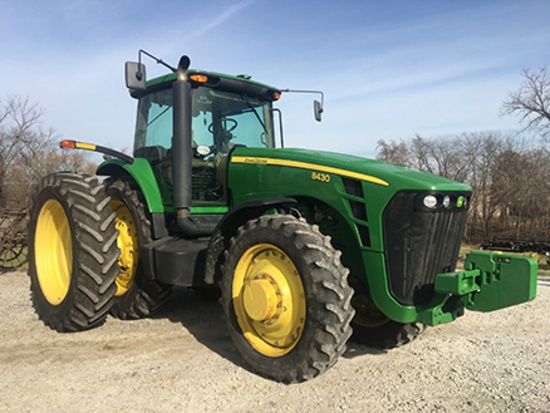2008 JD 8430 MFWD Tractor, Deluxe Command View Cab, Greenstar Ready