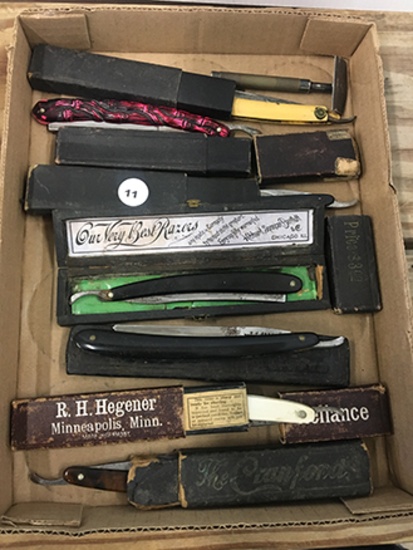(7) Vintage Straight Razors
