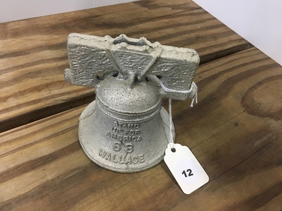 Iron Political Bank Bell