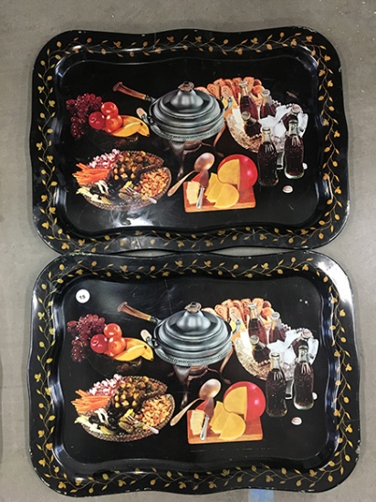 (2) Coca Cola Trays