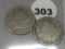 1904 & 05 V Nickel