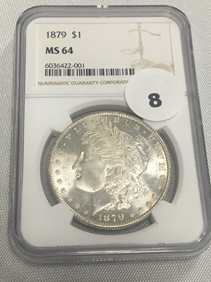 1879 Morgan Dollar, NGC MS64