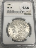 1900 Morgan Dollar, NGC MS64