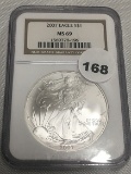 2007 SIlver Eagle NGC MS69