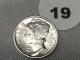 1919 Mercury Dime, FSB
