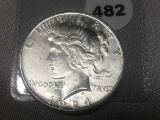 1924 S Peace Dollar GEM
