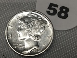 1929-S Mercury Dime, Split bands