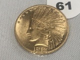 1912 Gold $10 Indian