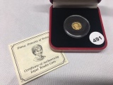 1998 $20 Princess Diana 1/25th oz Gold (Limited Issue 10,000)