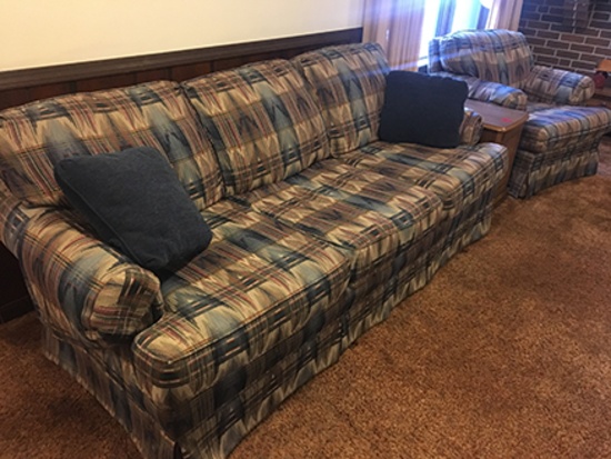 2 pc. Broyhill sofa and chair (good condition) and side table