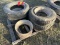 (4) 7-14.5 mobile home tires and rims