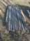 Lot of 49 steel sign posts