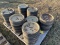 Pallet of planter parts