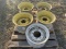 (4) 6 bolt, (1) 8 bolt implement rims