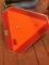 Triangle slow moving vehicle sign