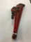 12 in. and 18 in. Ridgid pipe wrenches