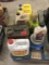 Approximately 2 gal. mixed antifreeze and misc. other jugs and cans
