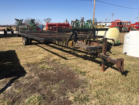 HD bumper pull 10 bale homemade hay trailer