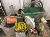 Various smooth wire, twine, electric fence wire, fans