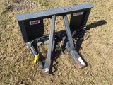 Stout skid steer attach post or tree puller