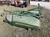 JD MX7 3pt. Rotary cutter, front and rear safety chains, laminated land wheel