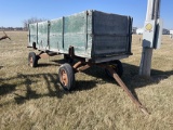Wood box barge wagon