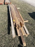 Lot of 34 2x4 multiple lengths 8 1/2 ft. and up