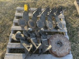 Pallet of planter parts