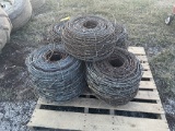Pallet of used barbed wire
