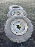 (2) 295/75R22.5 tires (1 on rim), 11.22-5 8 bolt tractor rim