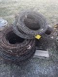 Pallet of used barbed wire