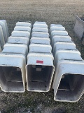 Lot of 21 Kinze 3600 planter boxes and 12 lids