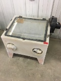Air sand blasting cabinet