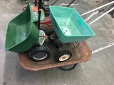(2) Lawn spreaders and wheel barrows