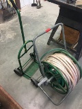 Hose reel and garbage can cart