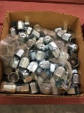 Box of new chrome lug nut covers