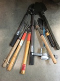 Pruners and shovels