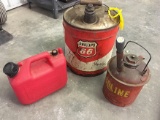 (3) gas cans