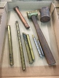 Brass hammer and punches